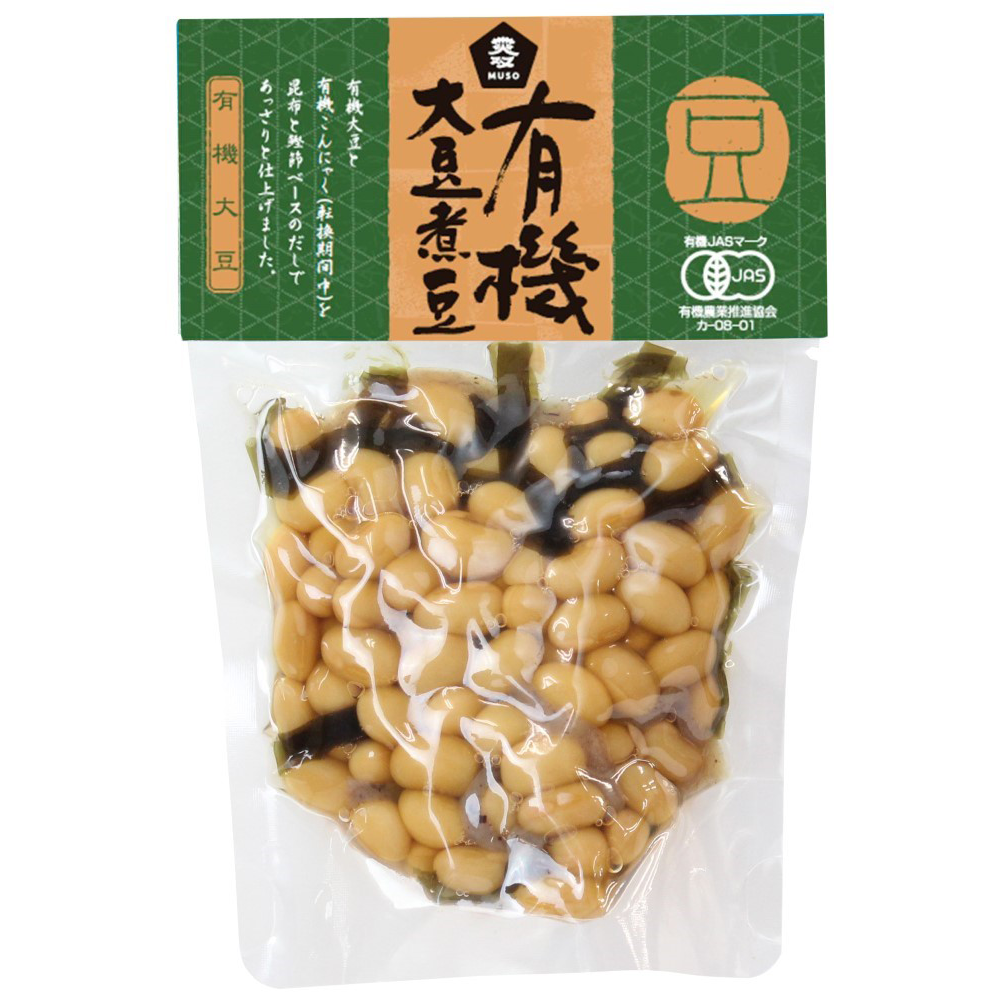 有機大豆煮豆〈145g〉画像