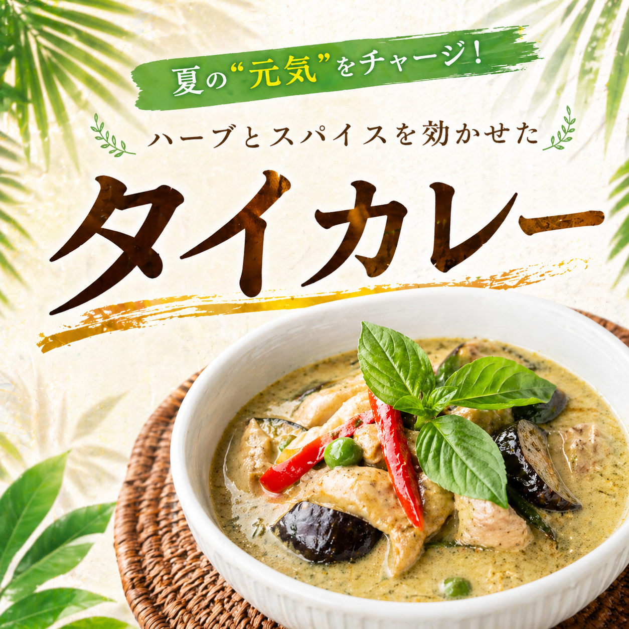 ハーブとスパイスを効かせた　タイカ…