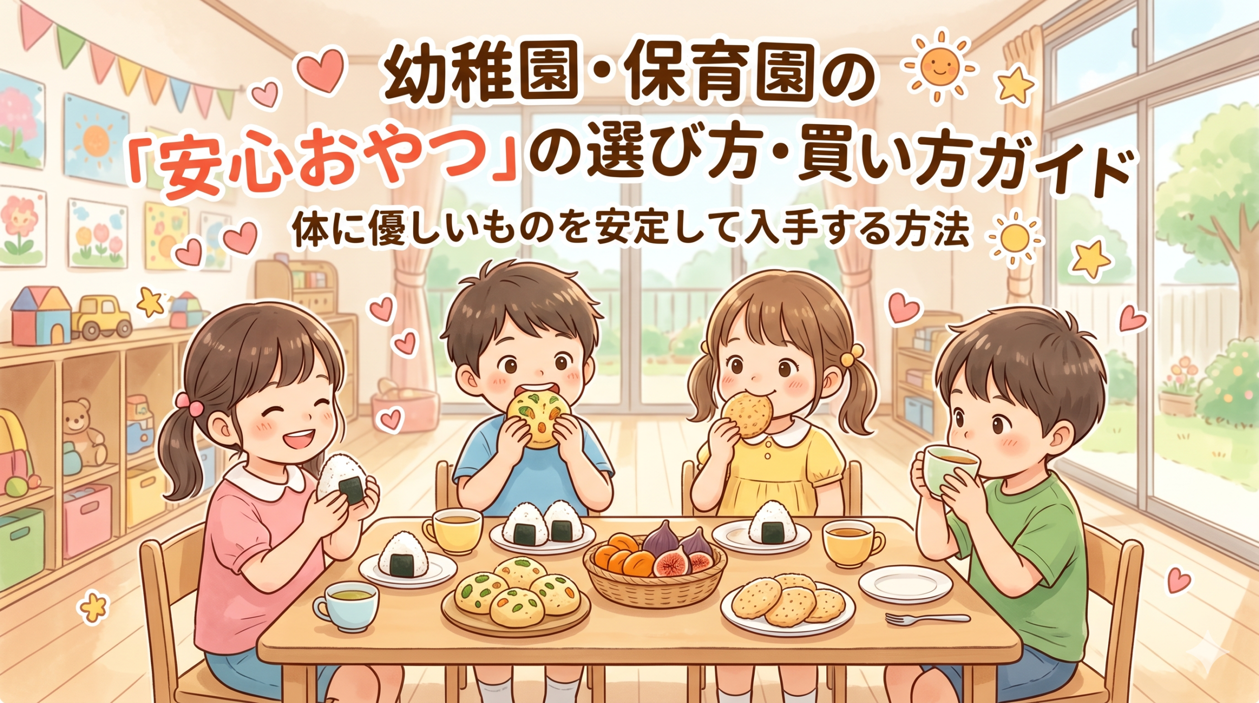 幼稚園・保育園の「安心おやつ」はど…