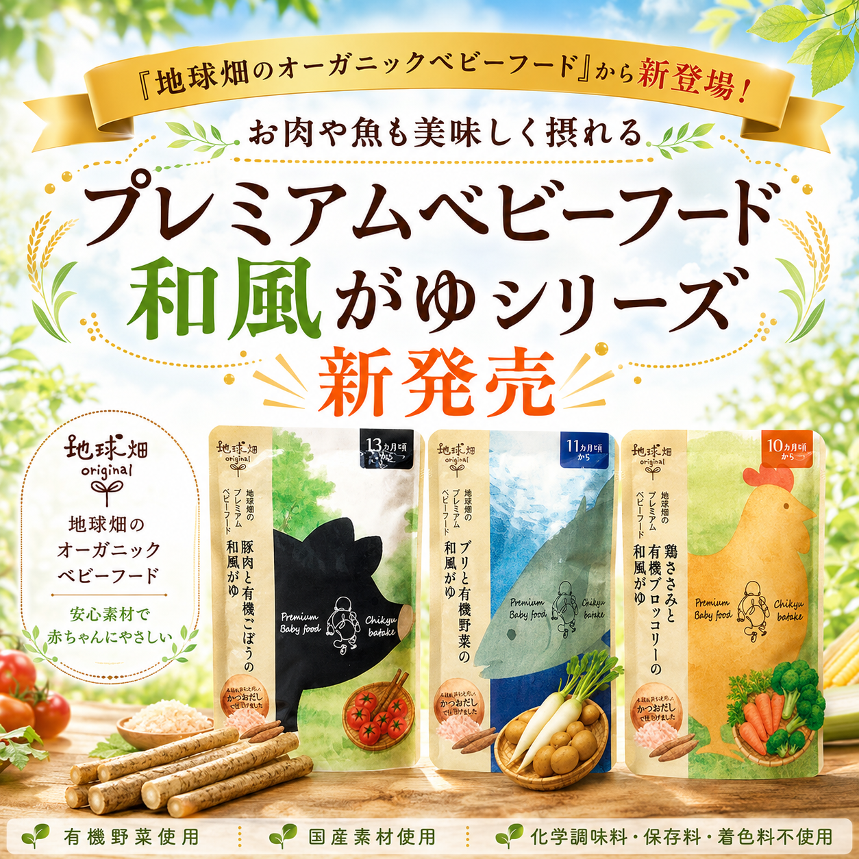 「地球畑のオーガニックベビーフード…